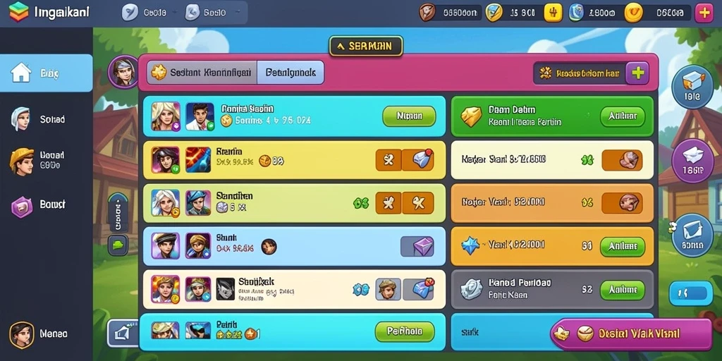 Tangkapan layar menampilkan level menantang dengan desain warna-warni.
