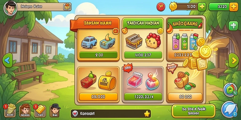 Tampilan utama aplikasi UANG yang menarik dan informatif.